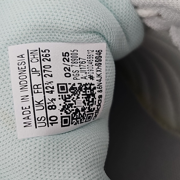 NWT adidas VL Court Base Women's Size 10 White Mint Green Sneakers JI1767 - Picture 14 of 16